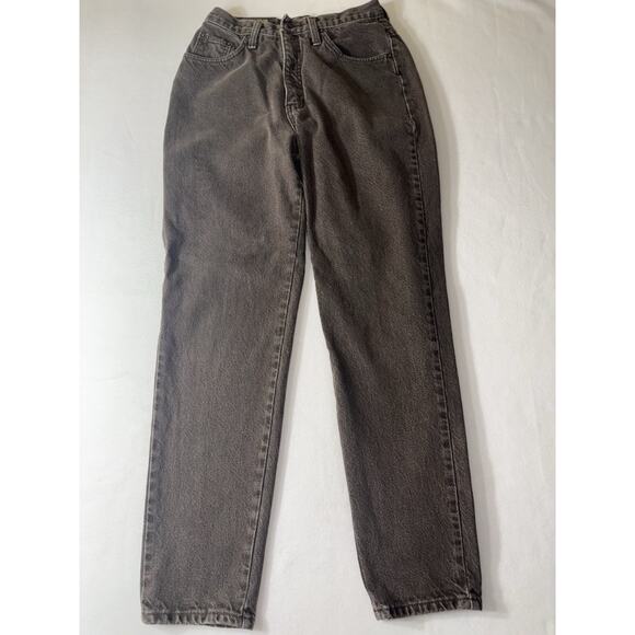 Vintage EXPRESS No.4 EXP Women's Brown Denim Jeans, Sz 11/12‎ Made In The USA - Picture 1 of 14